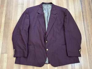 Hardwick Clothes Vintage Men's Two-Button Burgundy Blazer Sport Coat Size 56R